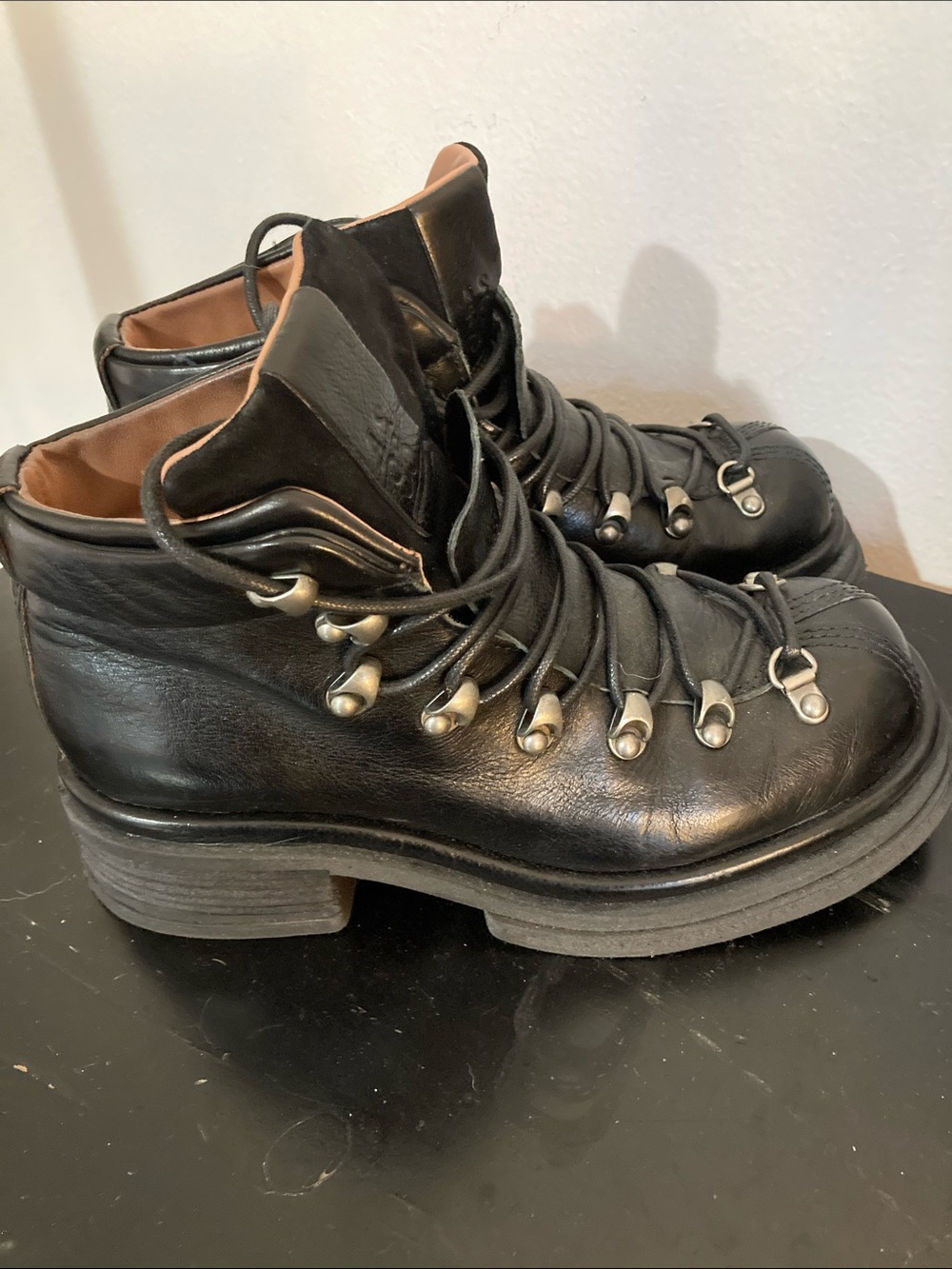 A.S.98 Black Hiker Boots EU37 US7